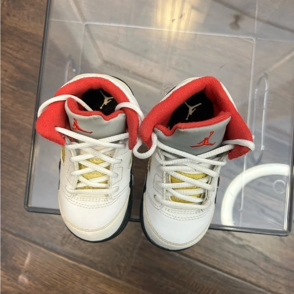 Nike Air Jordan’s 5 TD Fire Red 2012 Sneakers Size Toddler 5.5C